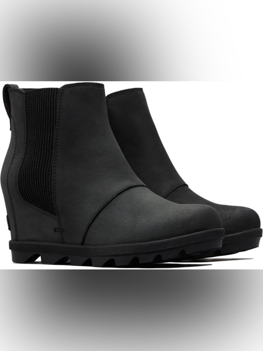 Sorel Joan of Arctic Black Suede Wedge Chelsea Boots - 9 - Lightly used - Picture 6 of 6